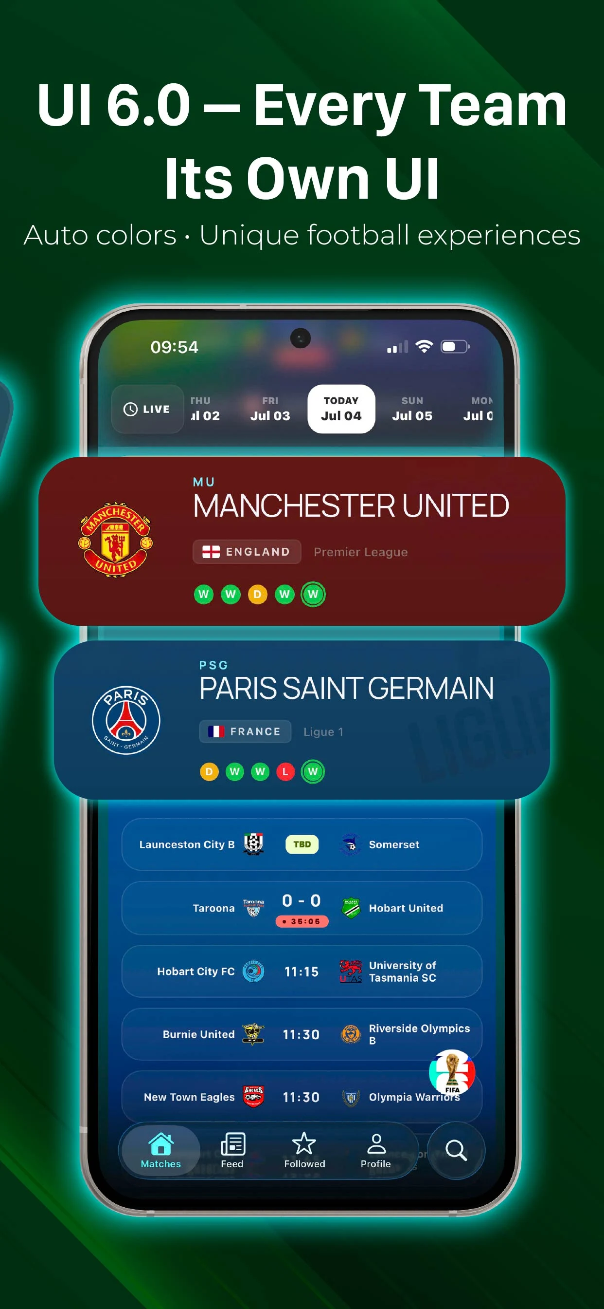 TonyScore Football Live Scores screenshot